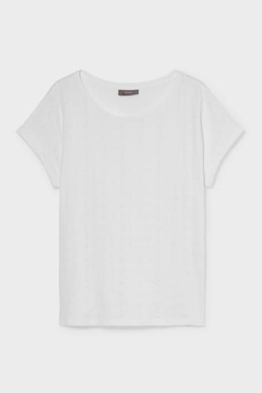 Damen - T-Shirt - weiß / weiß