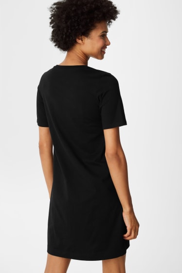 Donna - Vestito a T-shirt basic - nero