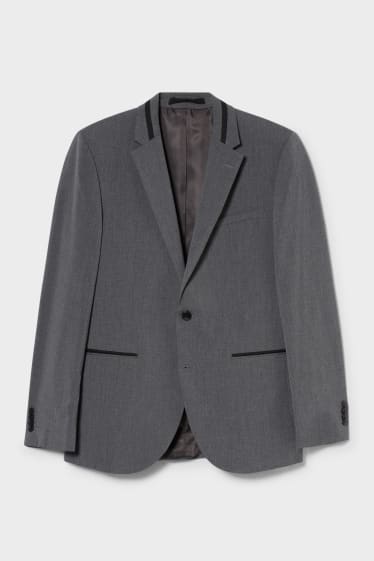 Hommes - Veste de costume - slim fit - gris chiné