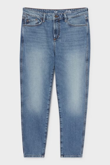 Dames - Slim tapered jeans - jeansblauw