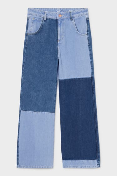 Women - Wide leg jeans - denim-blue