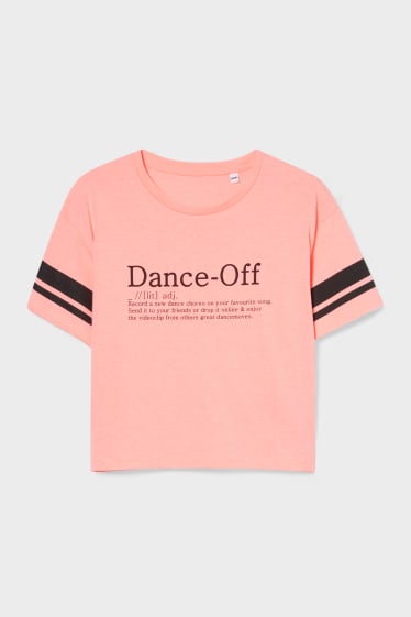 Niños - Camiseta de manga corta - rosa fosforito
