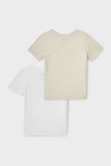 Niños - Pack de 2 - Disney - camisetas de manga corta - blanco