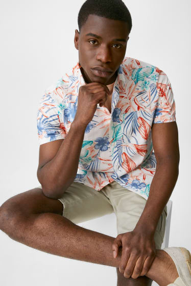 Men - Shirt - slim fit - Kent collar - multicoloured