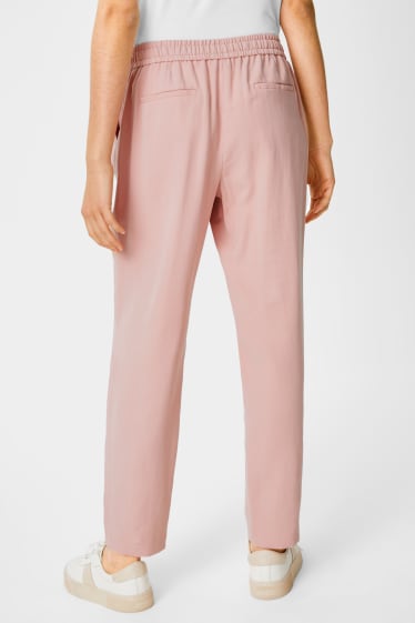 Femmes - Pantalon de tissu - rose