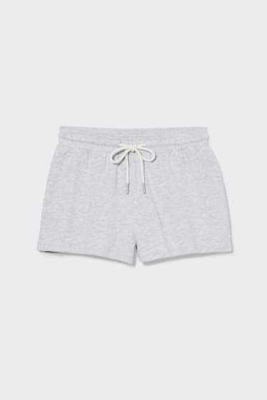 Donna - CLOCKHOUSE - shorts felpati - grigio chiaro melange