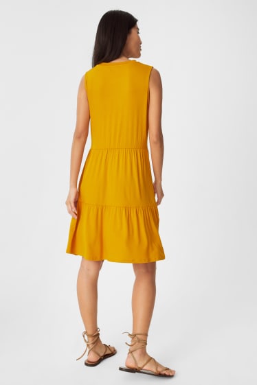 Mujer - Vestido fit & flare - amarillo