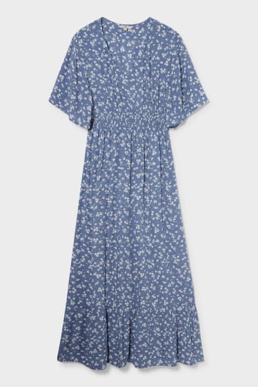 Dámské - CLOCKHOUSE - šaty - s květinovým vzorem - modrá