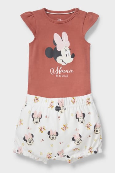Babies - Minnie Mouse - baby sleepsuit - brown
