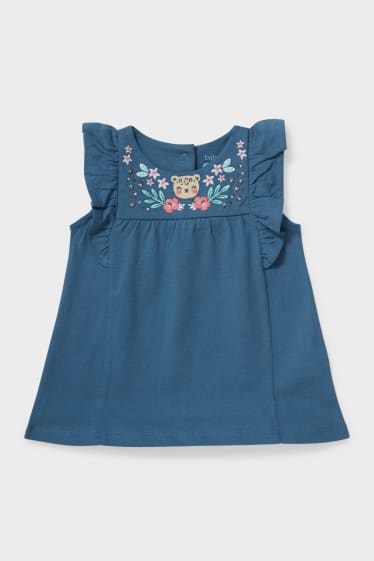Baby's - Babytop - donkerturquoise