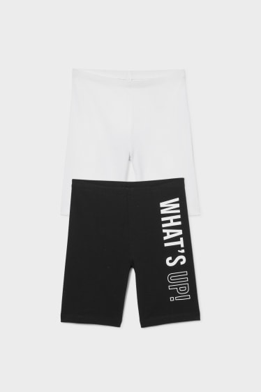 Enfants - Lot de 2 - cyclistes - noir / blanc