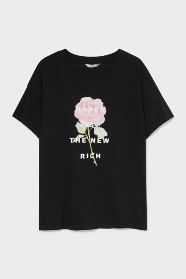 Dames - CLOCKHOUSE - T-shirt - zwart