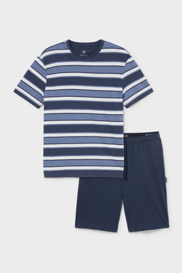 Hommes - Pyjama - bleu foncé