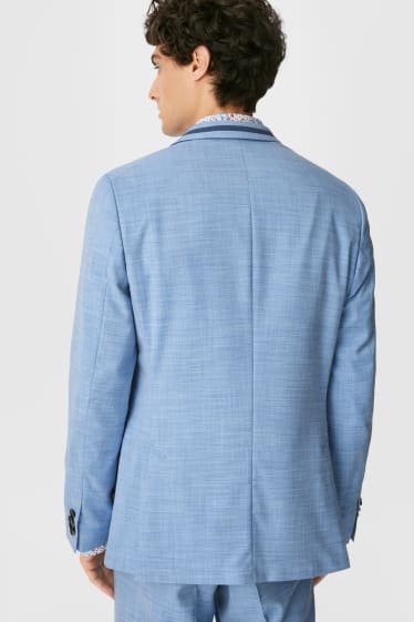 Uomo - Blazer coordinabile - slim fit - stretch - blu melange