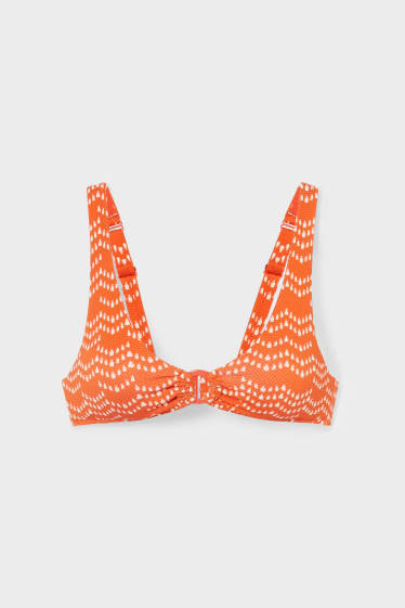 Women - Bikini top - padded - red