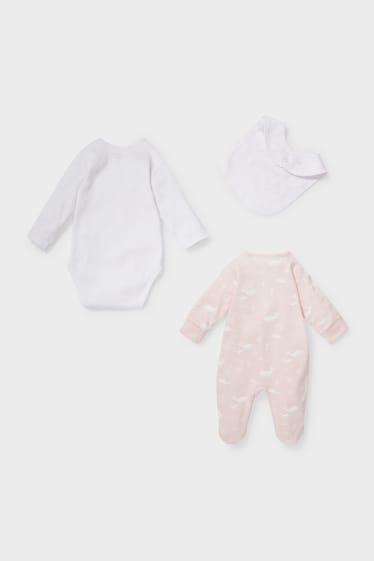 Baby's - Newbornoutfit - 3-delig - roze