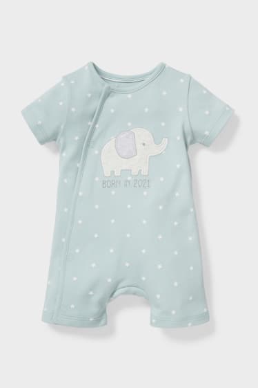 Babys - Baby-Schlafanzug - mintgrün