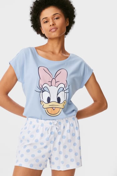 Damen - Multipack 2er - Pyjama - Disney - weiß / hellblau