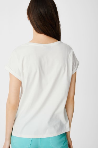 Damen - T-Shirt - weiß / weiß