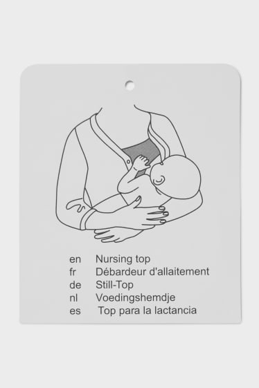 Damen - Still-Nachthemd - geblümt - cremefarben