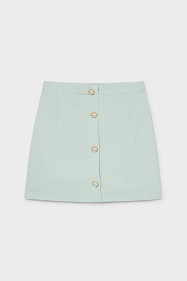 Femei - Fustă-pantaloni mini - verde mentă
