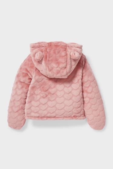 Neonati - Giacca con cappuccio per neonate - rosa