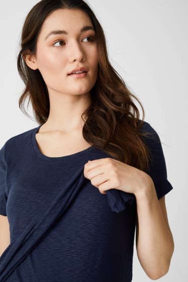 Damen - Still-T-Shirt - dunkelblau