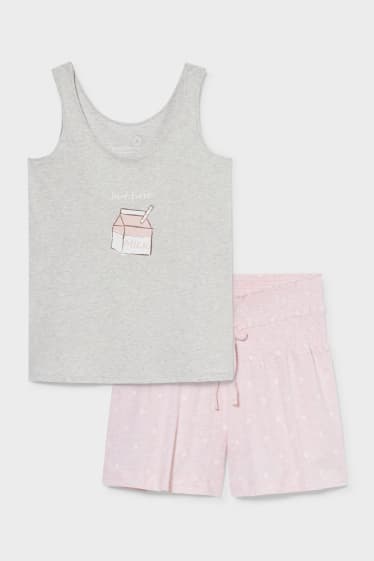 Women - Nursing pyjamas - light gray-melange