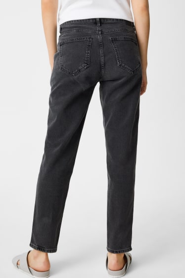Kobiety - Premium Straight Tapered Jeans - dżins-ciemnoszary