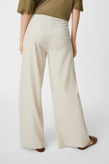 Women - Cloth trousers - beige