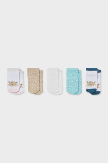 Neonati - Confezione da 5 - calze per neonati - bianco