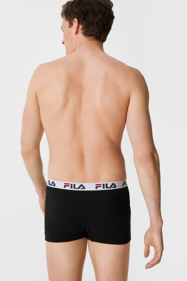 Uomo - FILA- confezione da 3 - boxer aderenti - nero