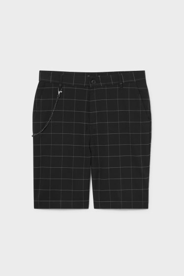 Men - CLCOKHOUSE - Shorts - check - black