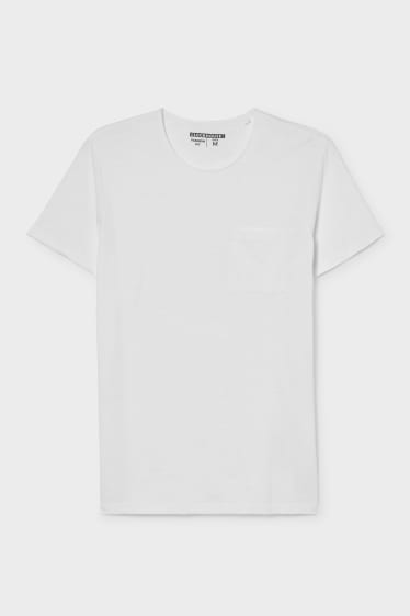 Pánské - CLOCKHOUSE - tričko - bílá