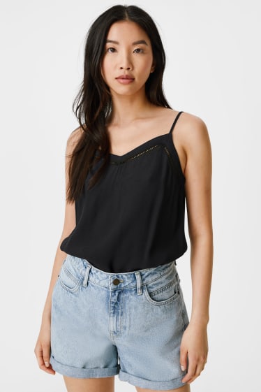 Women - Blouse top - black