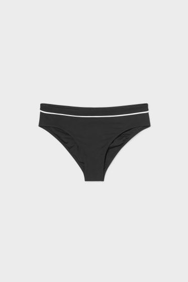 Femei - Chiloți bikini - talie medie - Soft Touch - negru