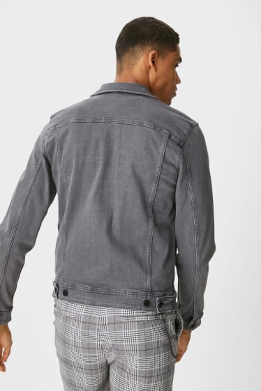 Hommes - CLOCKHOUSE - veste en jean - jean gris
