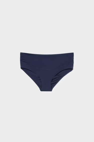 Women - Maternity bikini bottoms with turn-down waistband - dark blue