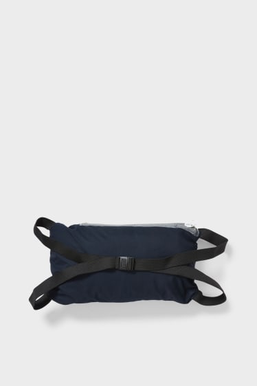 Women - Outdoor jacket with hood - foldable - dark blue