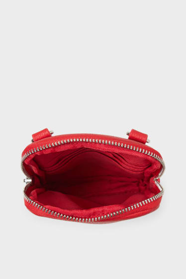 Donna - Porta-cellulare - similpelle - rosso