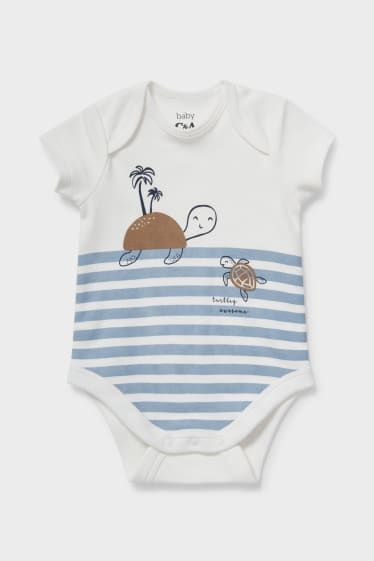 Babies - Baby bodysuit - white / blue