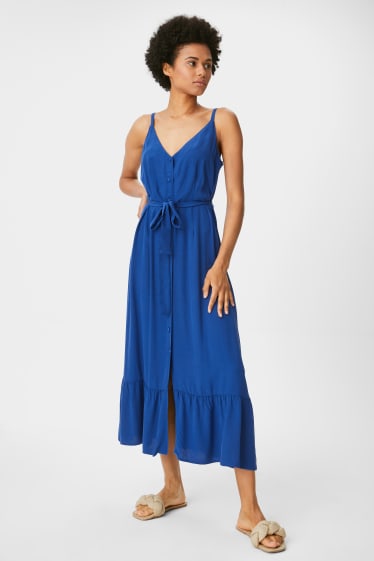 Mujer - Vestido fit & flare - azul oscuro
