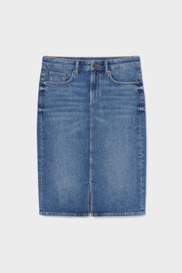 Women - Denim skirt - denim-blue