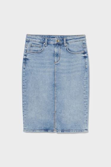 Women - Denim skirt - denim-light blue