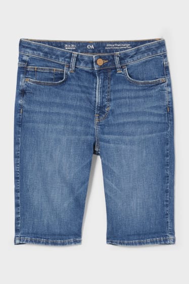 Women - Denim bermudas - denim-blue