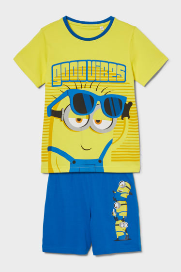 Niños - Minions - pijama corto  - 2 piezas - amarillo