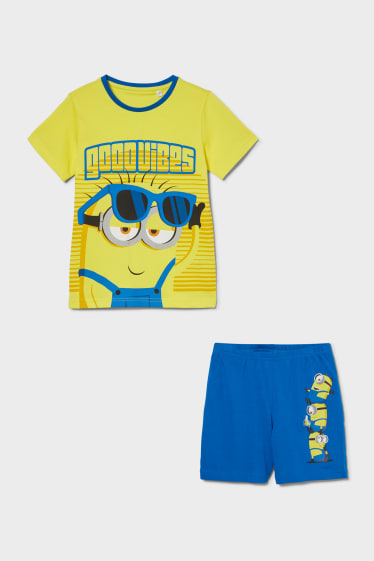 Niños - Minions - pijama corto  - 2 piezas - amarillo