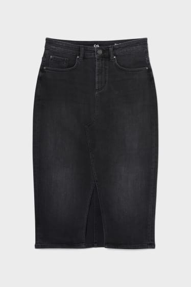 Damen - Jeansrock - jeans-dunkelgrau