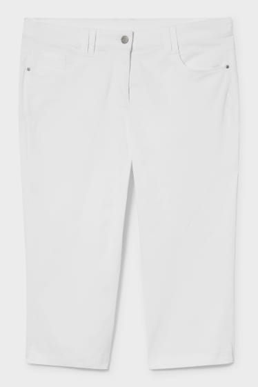 Women - Capri trousers - white