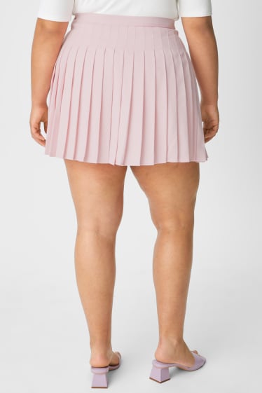 Teens & young adults - Mini skort with pleats - light rose